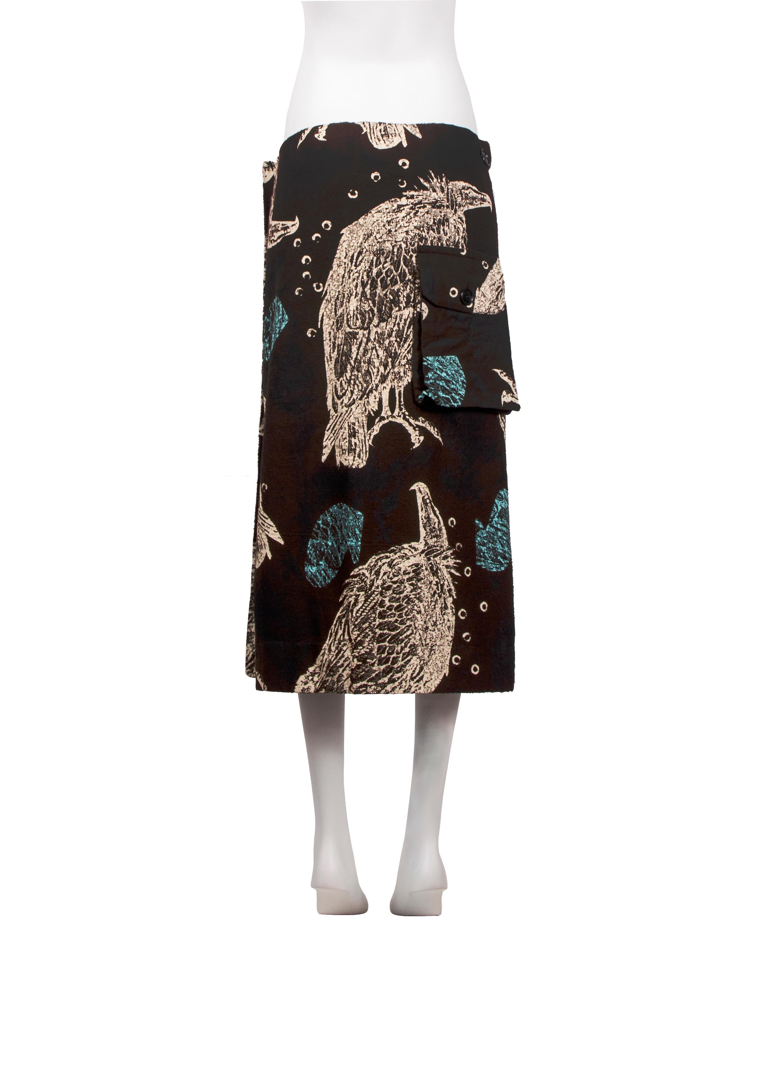 John Galliano ‘The Ludic Games’ vulture skirt, fw 1985 For Sale 3