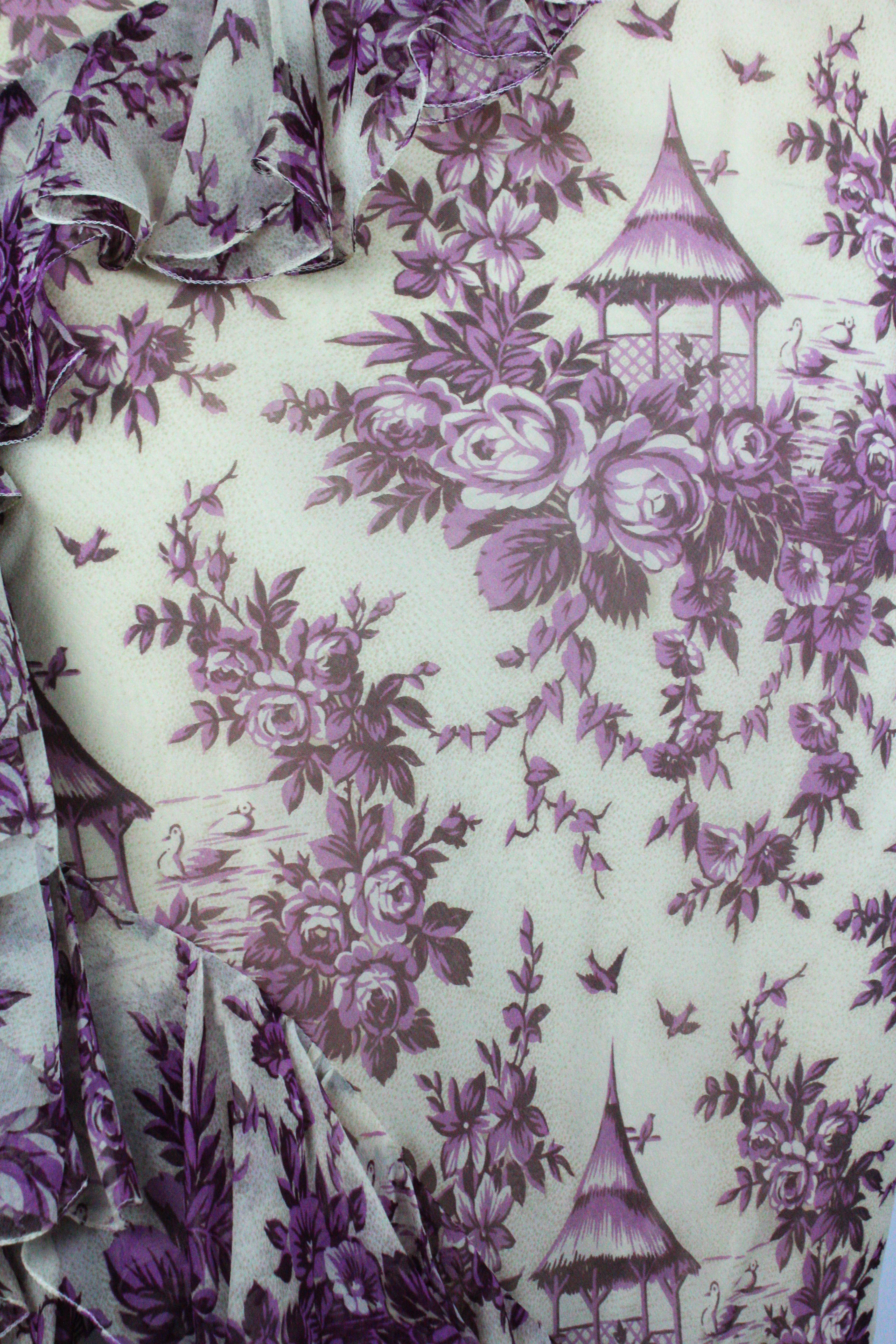 John Galliano Toile de Jouy Silk Dress F/W 2003 6