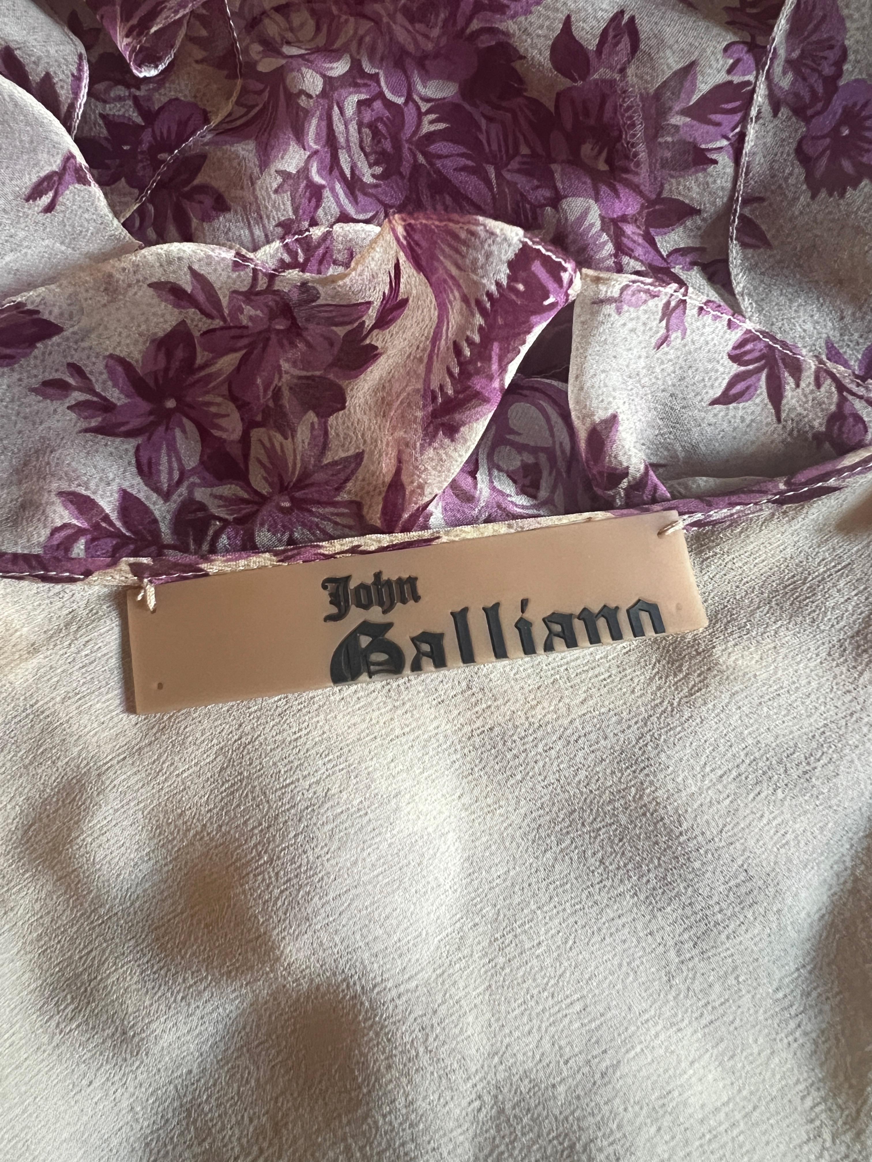 John Galliano Toile de Jouy Silk Dress F/W 2003 7