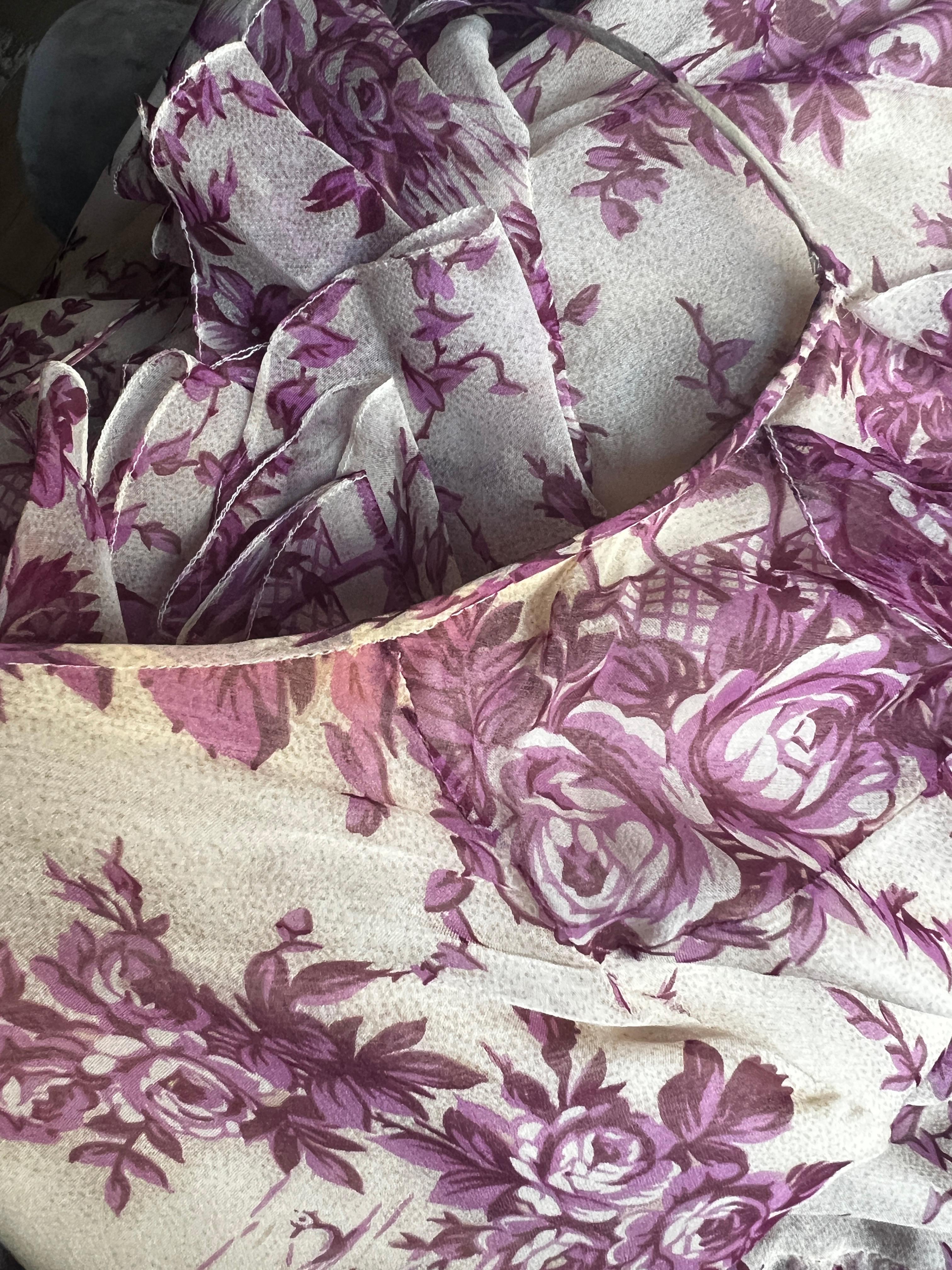 John Galliano Toile de Jouy Silk Dress F/W 2003 10