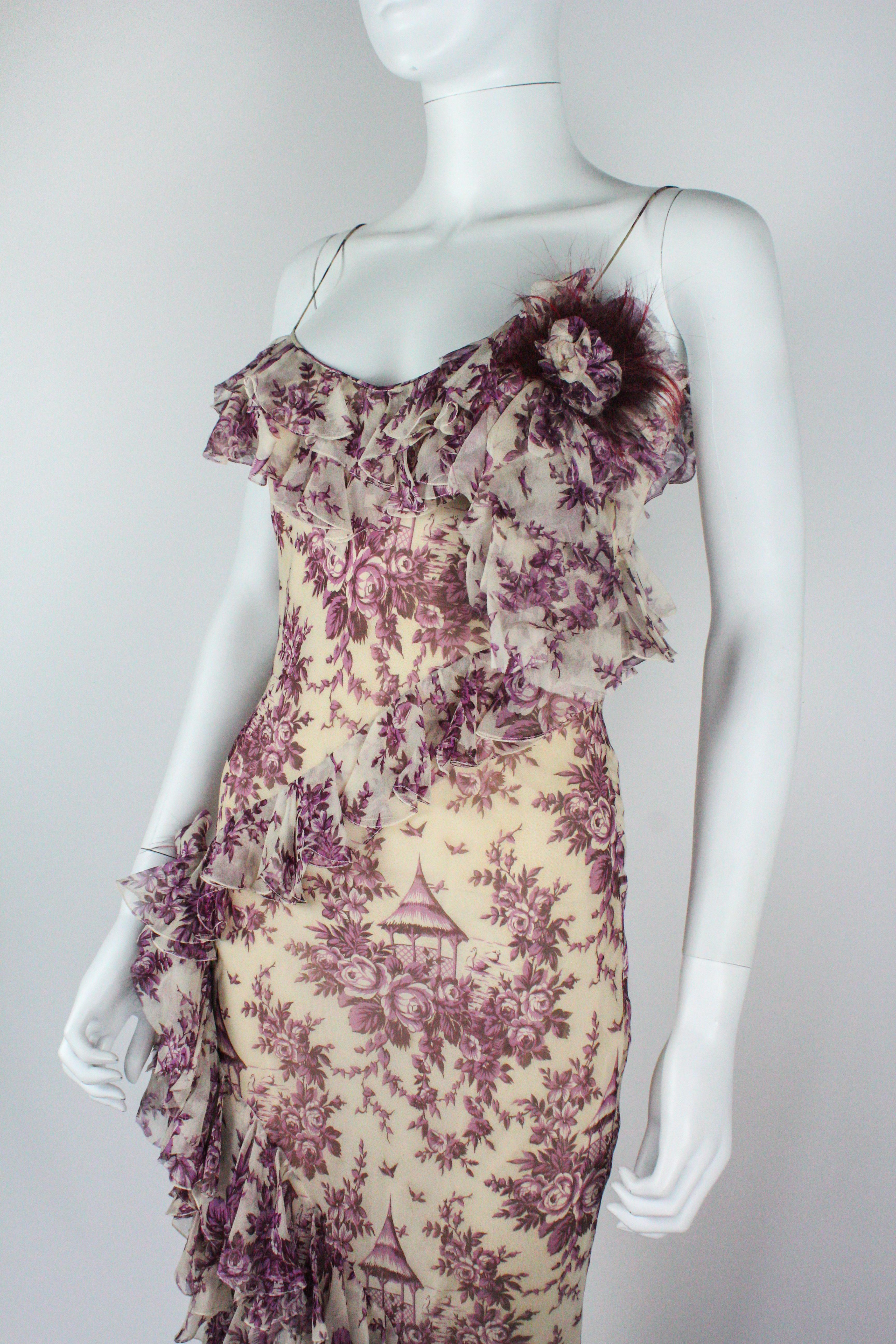 John Galliano Toile de Jouy Silk Dress F/W 2003 5