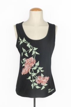 John Galliano top with flowers