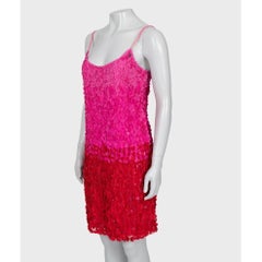 John Galliano Slip Dress rosa bicolore - Taglia M (IT42)