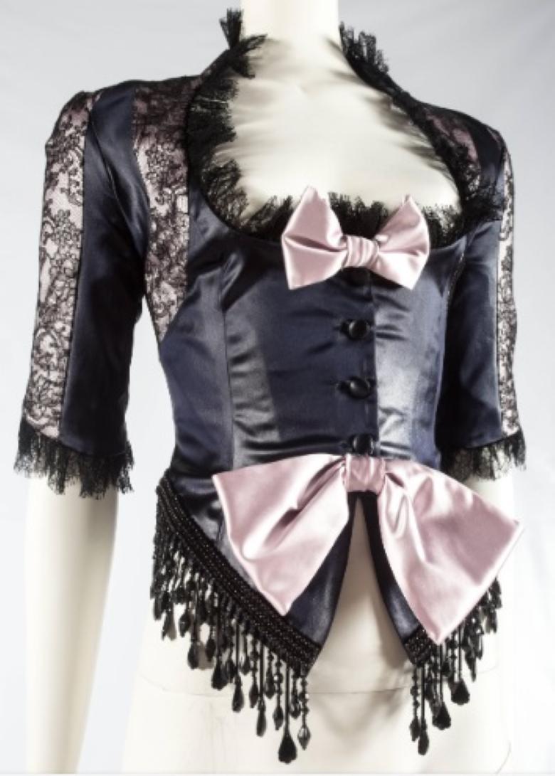 John Galliano Victorian 1994 SS Runway Velvet Lace Blazer Corset Jacket ...