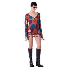 John Galliano Vintage 00’s Wool Multicolour Tassel Jumper