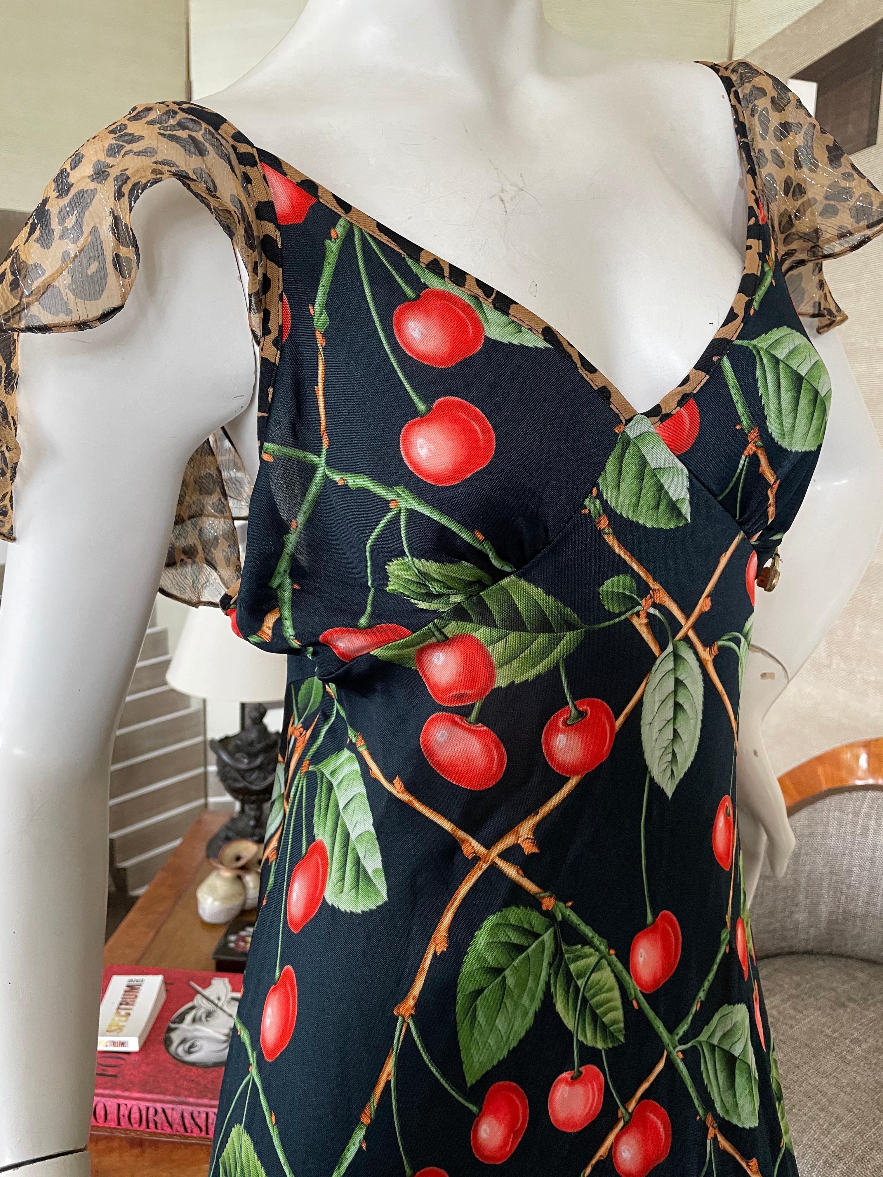 john galliano cherry dress