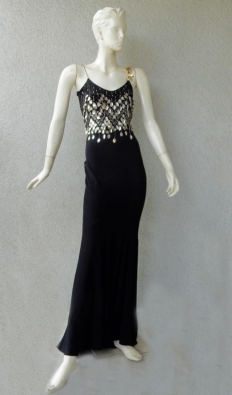 John Galliano Vintage Deco Inspired Bias Cut Dress For Sale 3
