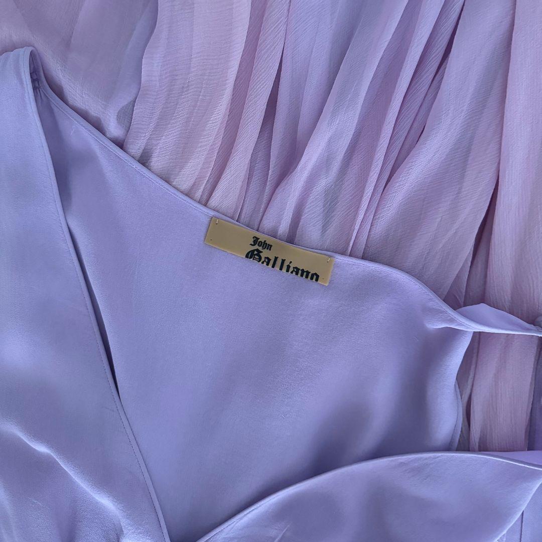 John Galliano Vintage Lavender Gown Spring/Summer Size 36FR In Good Condition For Sale In Saint Petersburg, FL