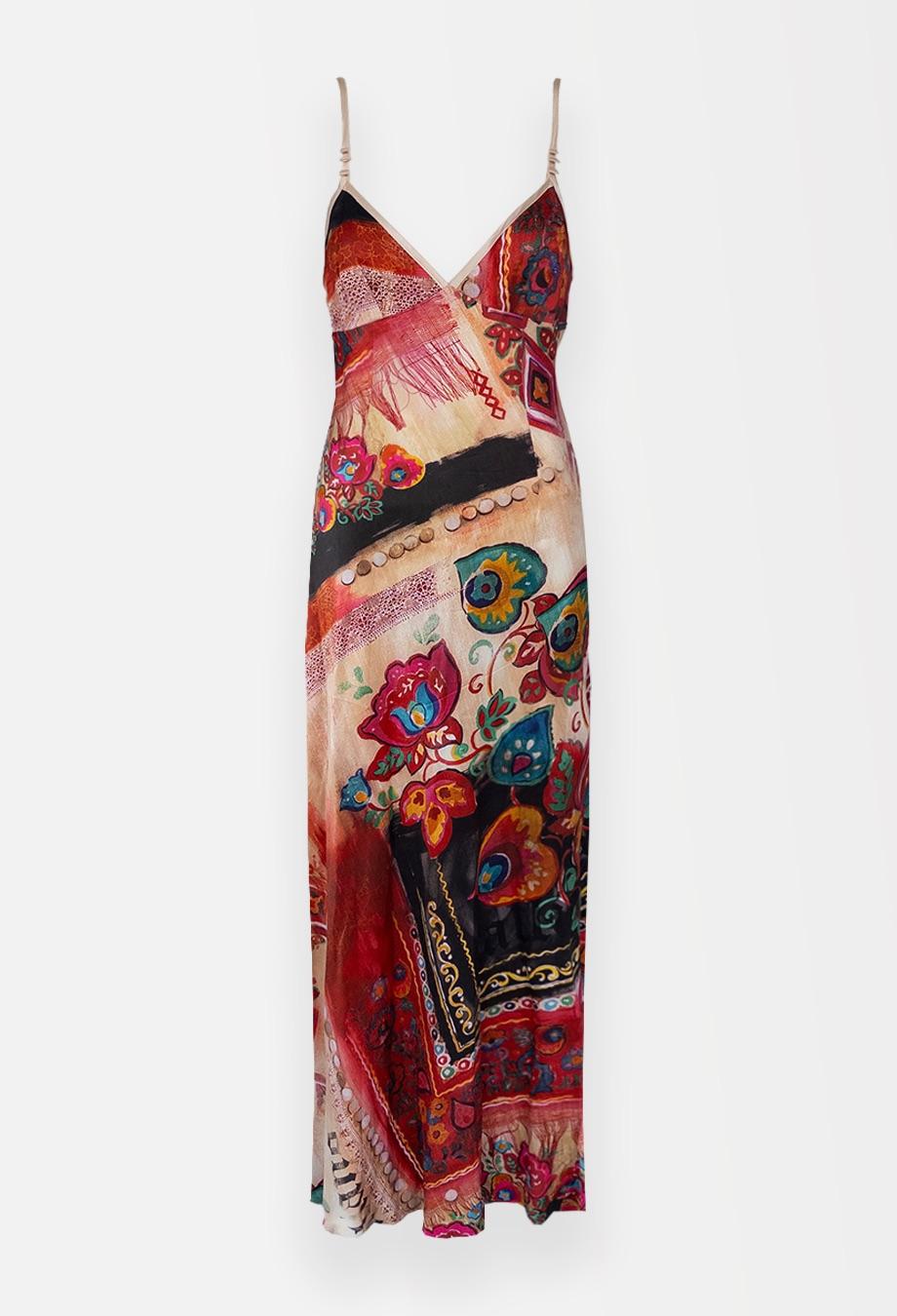 John Galliano Vestido Vintage Paisley Gown en Bueno estado para la venta en Melbourne, VIC