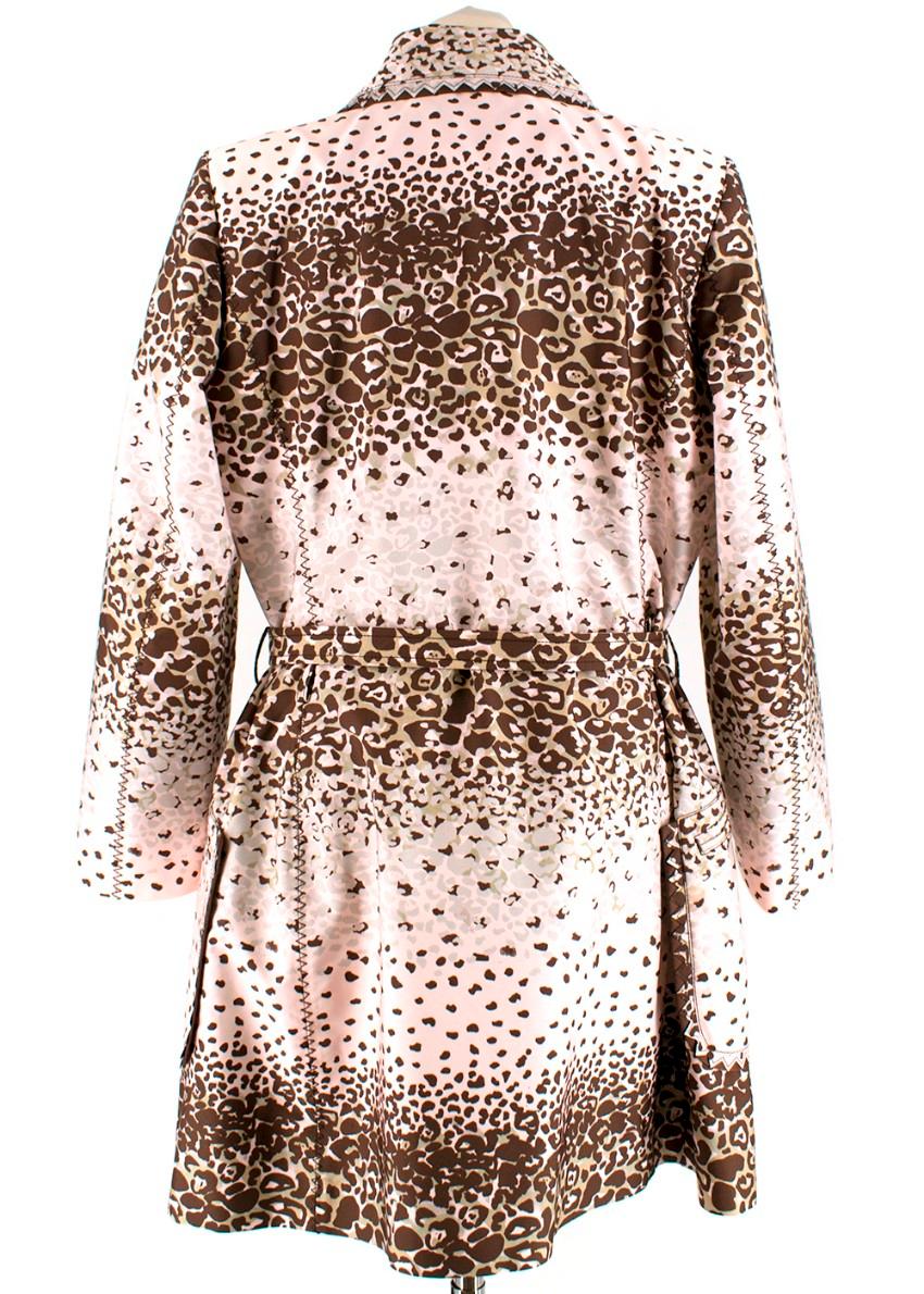 pink leopard print coat