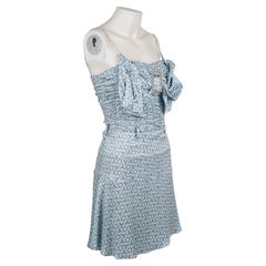 John Galliano Vintage Silk Cocktail Dress F/W 2010 with Buckle