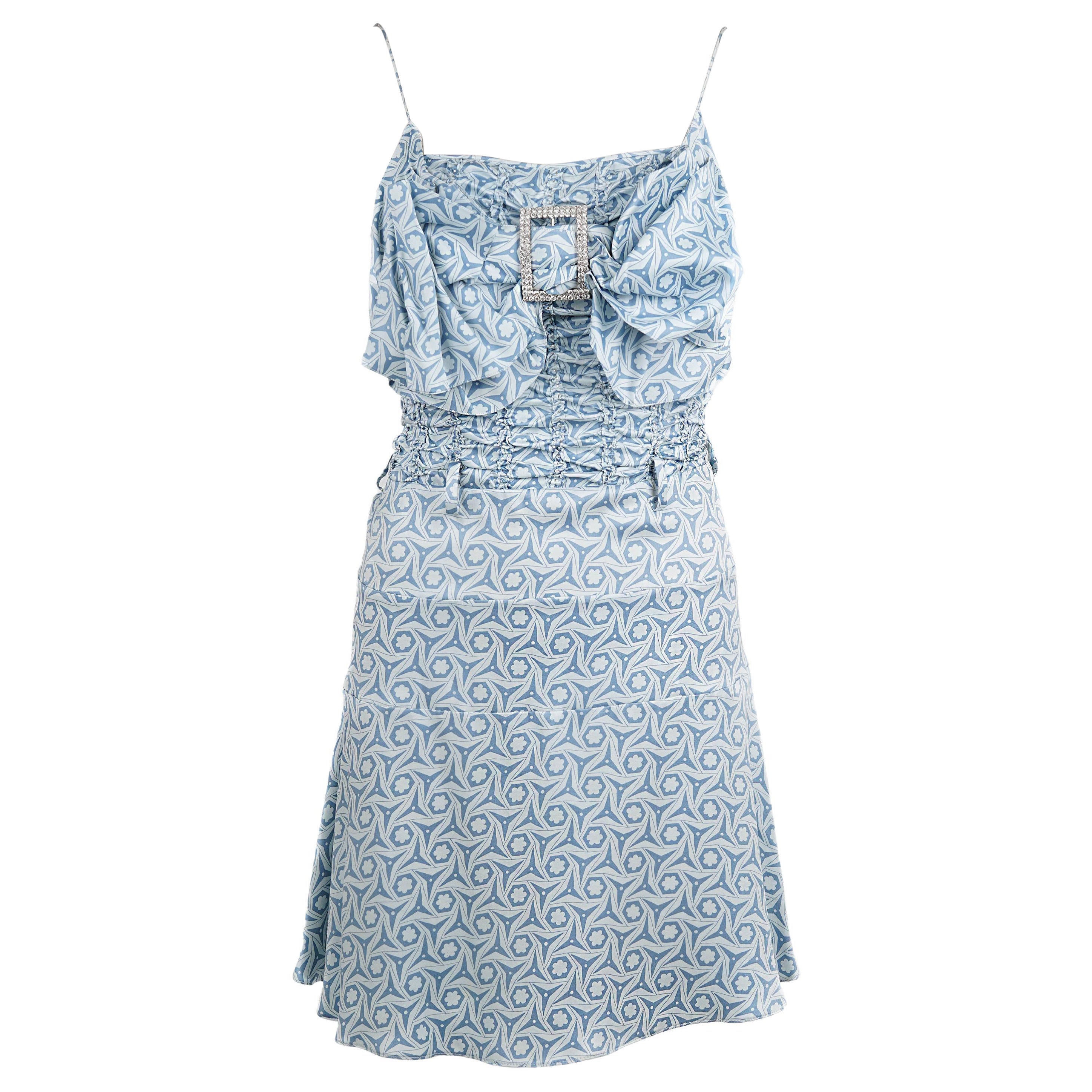 John Galliano Vintage Silk Cocktail Dress F/W 2010 with Buckle
