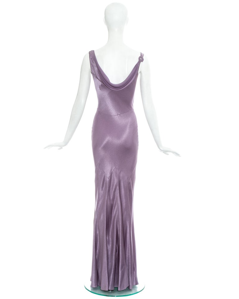 John Galliano violet acetate bias cut evening dress, ss 2000 For Sale ...