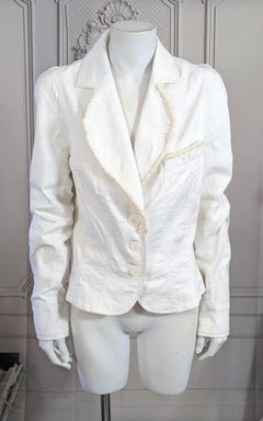 John Galliano White Denim Jacket