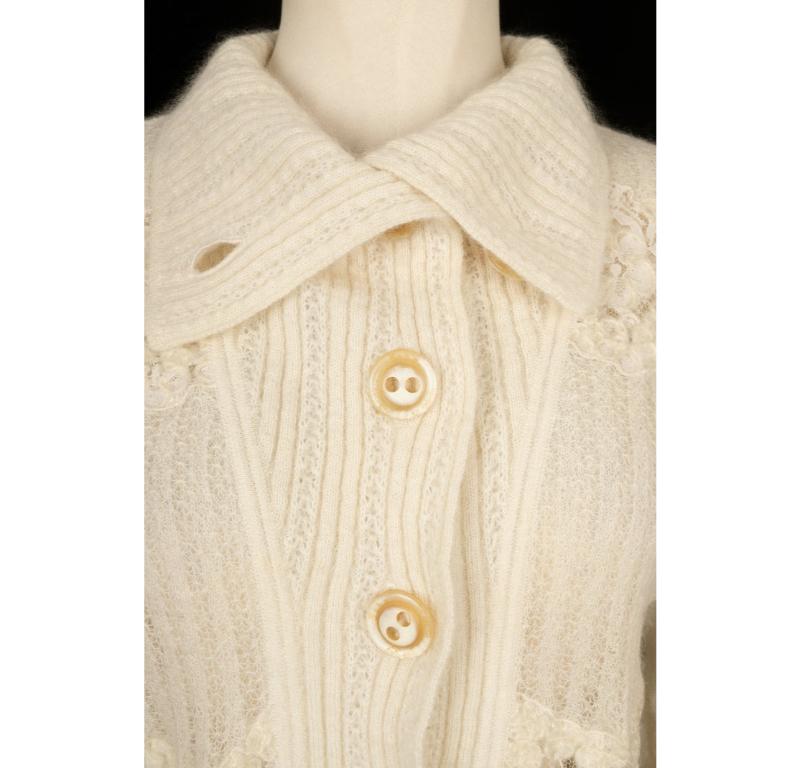 John Galliano Wool And Mohair Cardigan 5