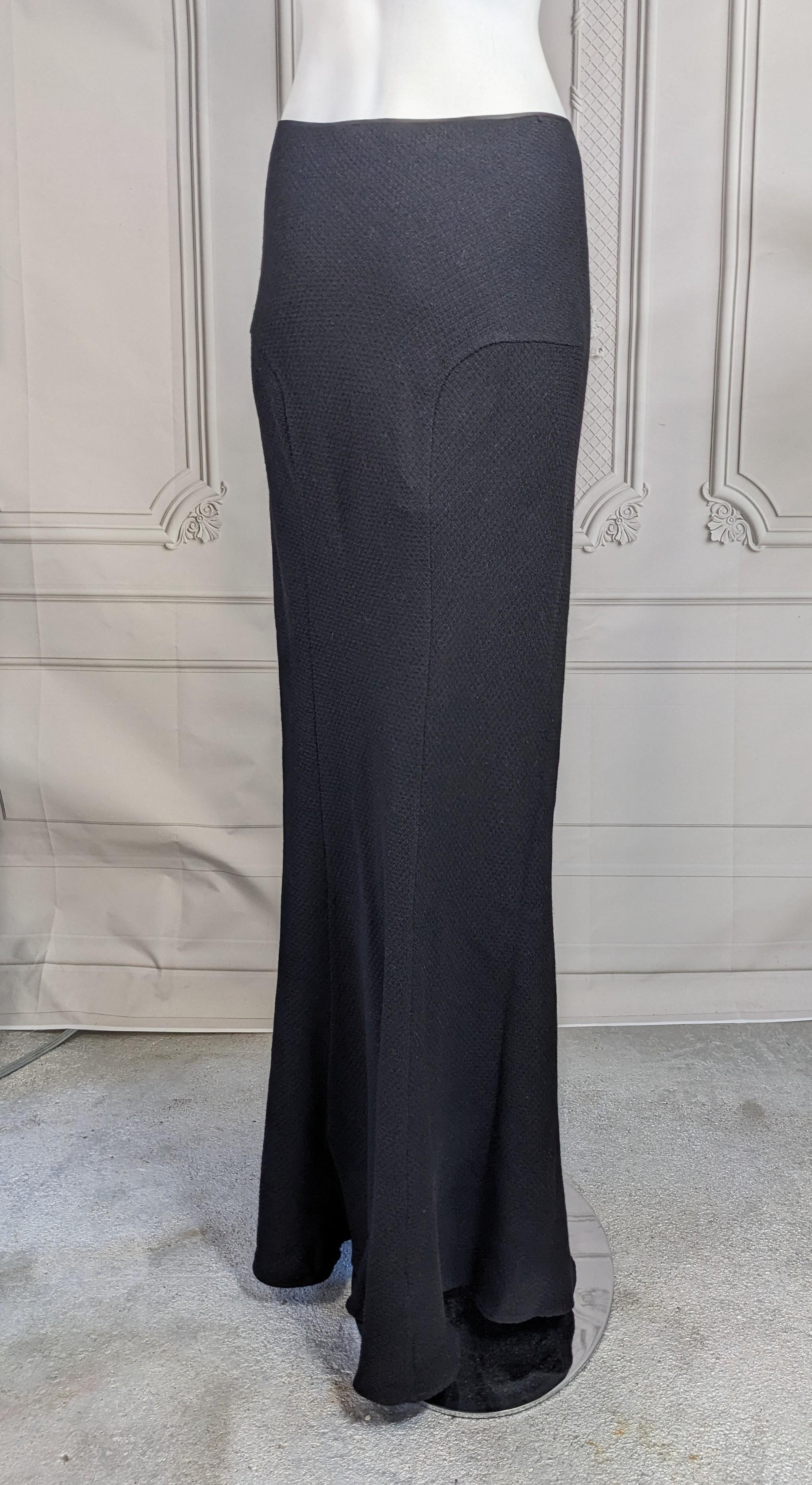 Traje de crepé de lana John Galliano, Colección Maorí Otoño-Invierno 1999. en venta 7