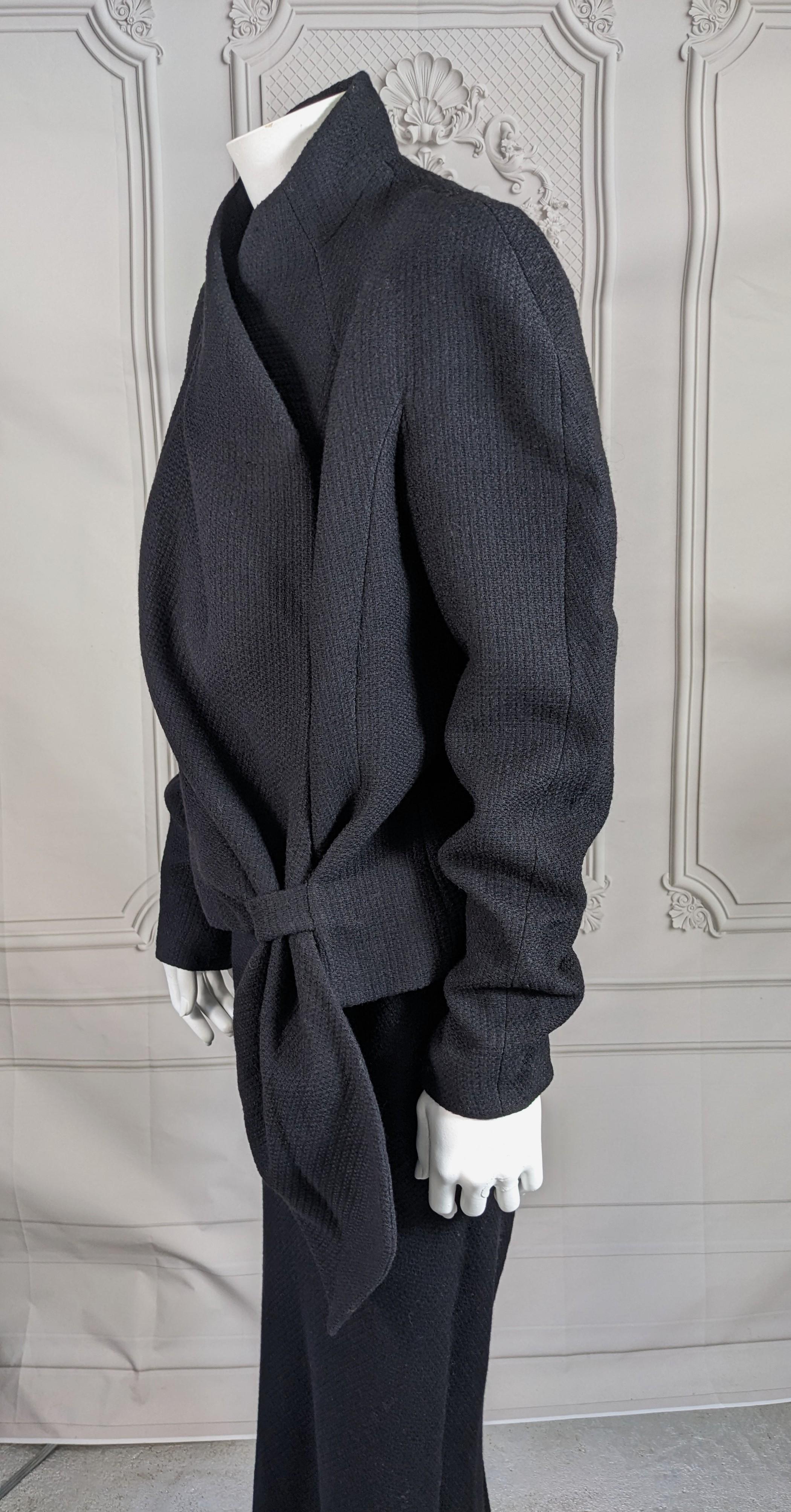 De las mujeres Traje de crepé de lana John Galliano, Colección Maorí Otoño-Invierno 1999. en venta