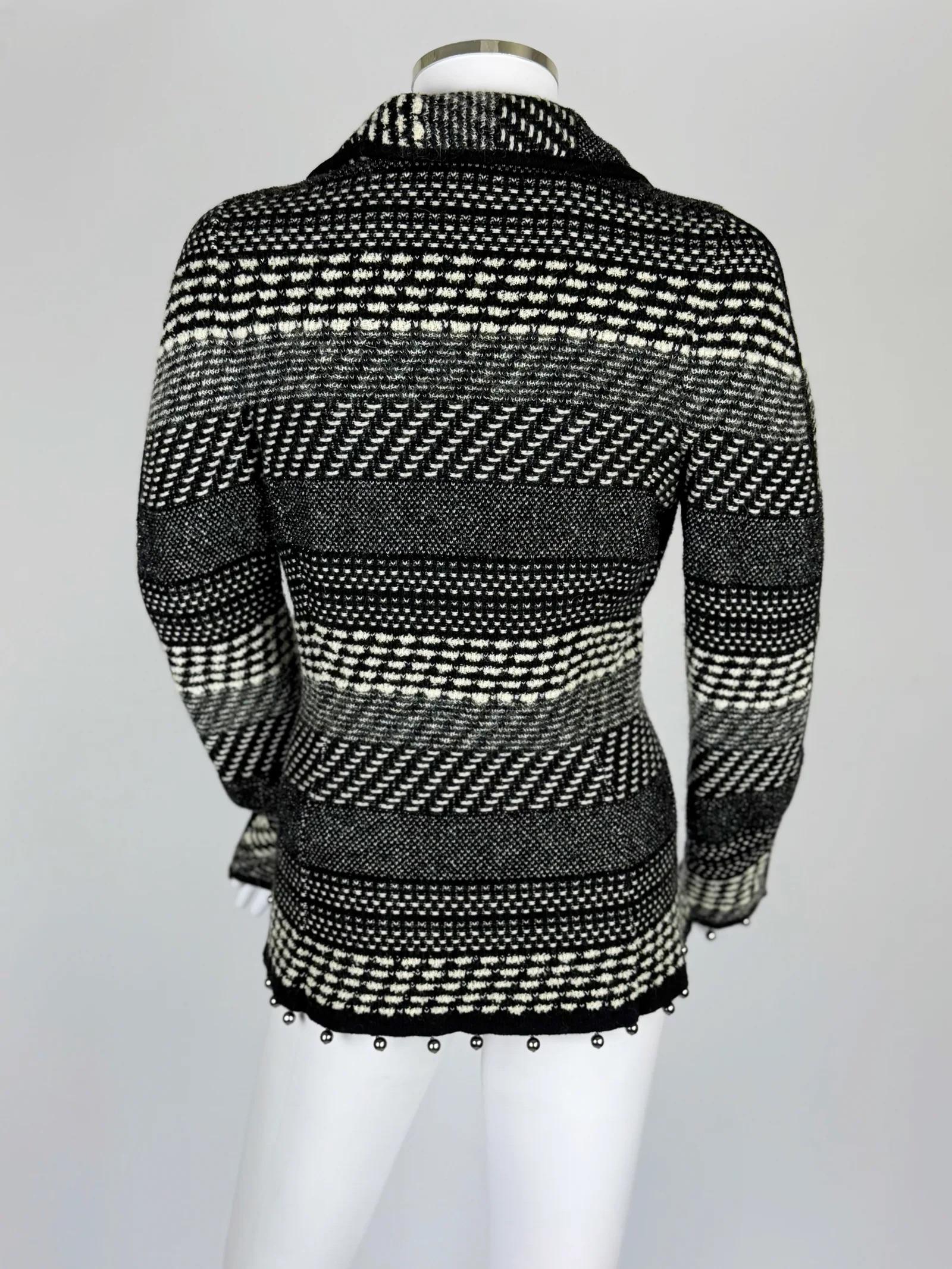 John Galliano Wolljacke mit Perlensaum, FW 2004 im Angebot 2