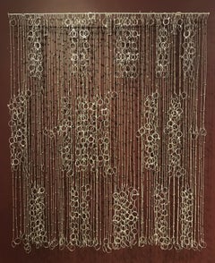 "Cascade", Zeitgenössisch, Gemischte Medien, Skulptur, Wandbehang, Wandteppich