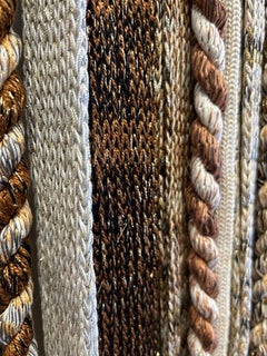 „Desert-Winterlandschaft“, Wandteppich aus Baumwolle, Hängeskulptur, Faden, Textil