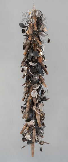 "Experiencia", Contemporáneo, Técnica mixta, Colgante, Escultura, Madera, Metal, Vidrio