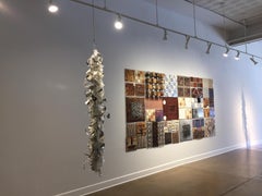 Contemporary, Mixed Media, Suspension, Sculpture, Wood Wood, Metal, Glass, Found Objects
