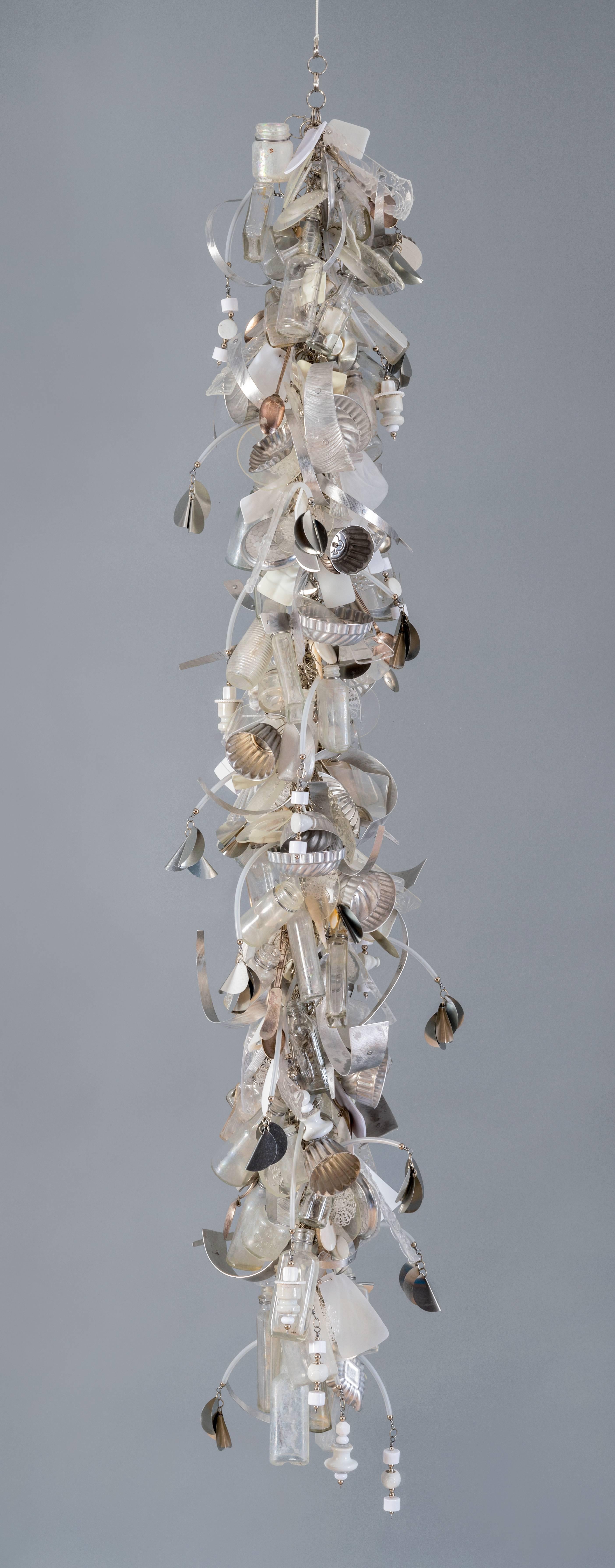 "Inocencia", Contemporáneo, Técnica mixta, Escultura colgante, Metal, Plástico, Vidrio