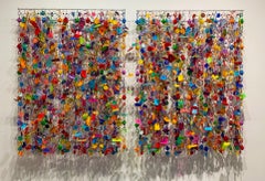 Sweet Confection Finale, John Garrett, 2023, Instalación escultórica colgada de la pared