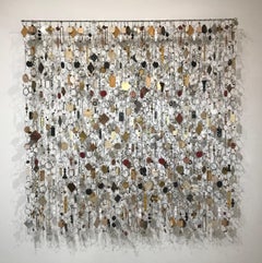 "Trinkety Zenith", Contemporary, Mixed Media, Wall Hanging, Sculpture