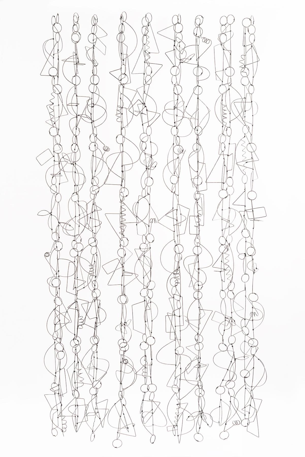 "Wire Songs", Contemporary, Mixed Media, Sculpture, Plied Wire, Aluminum, Metal