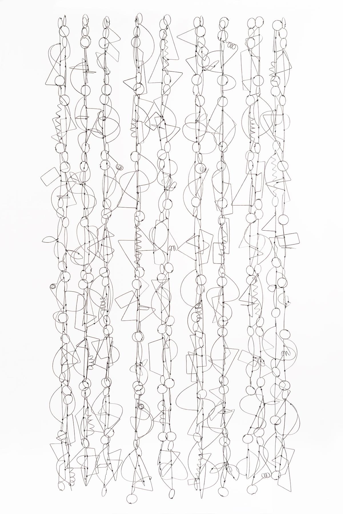 "Canciones de alambre", Contemporáneo, Técnica mixta, Escultura, Alambre trenzado, Aluminio, Metal