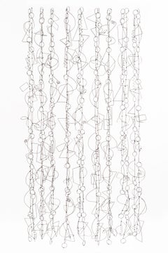 "Canciones de alambre", Contemporáneo, Técnica mixta, Escultura, Alambre trenzado, Aluminio, Metal