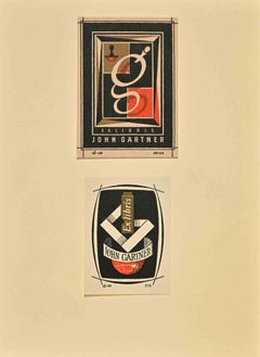  Ex Libris - gravure sur bois de John Gartner  - 1950s