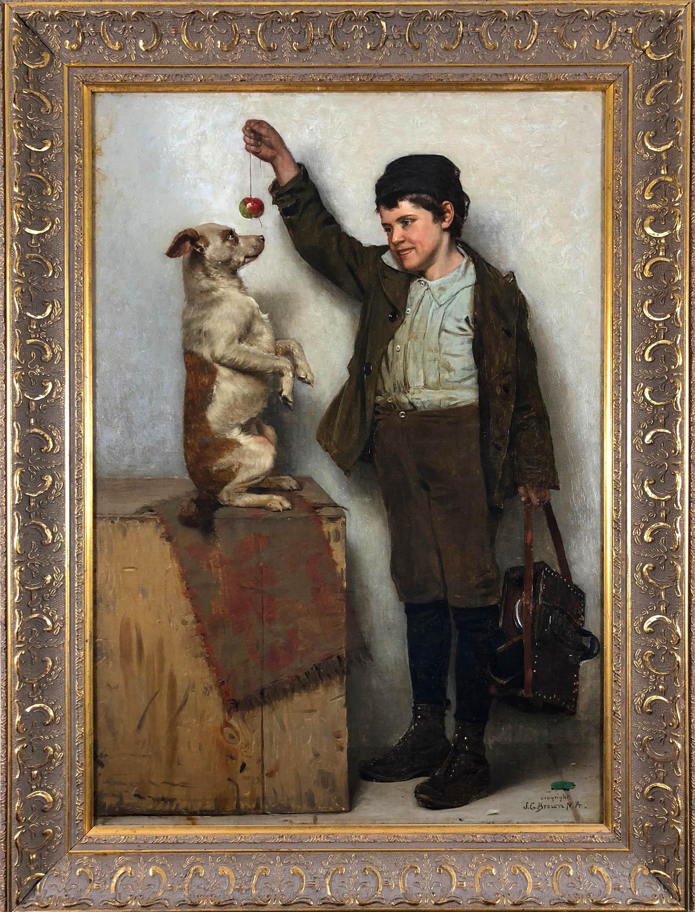 Preparar el truco - Painting de John George Brown