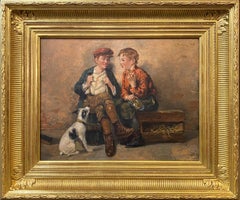 Shoeshine Boys with a Dog 1897
