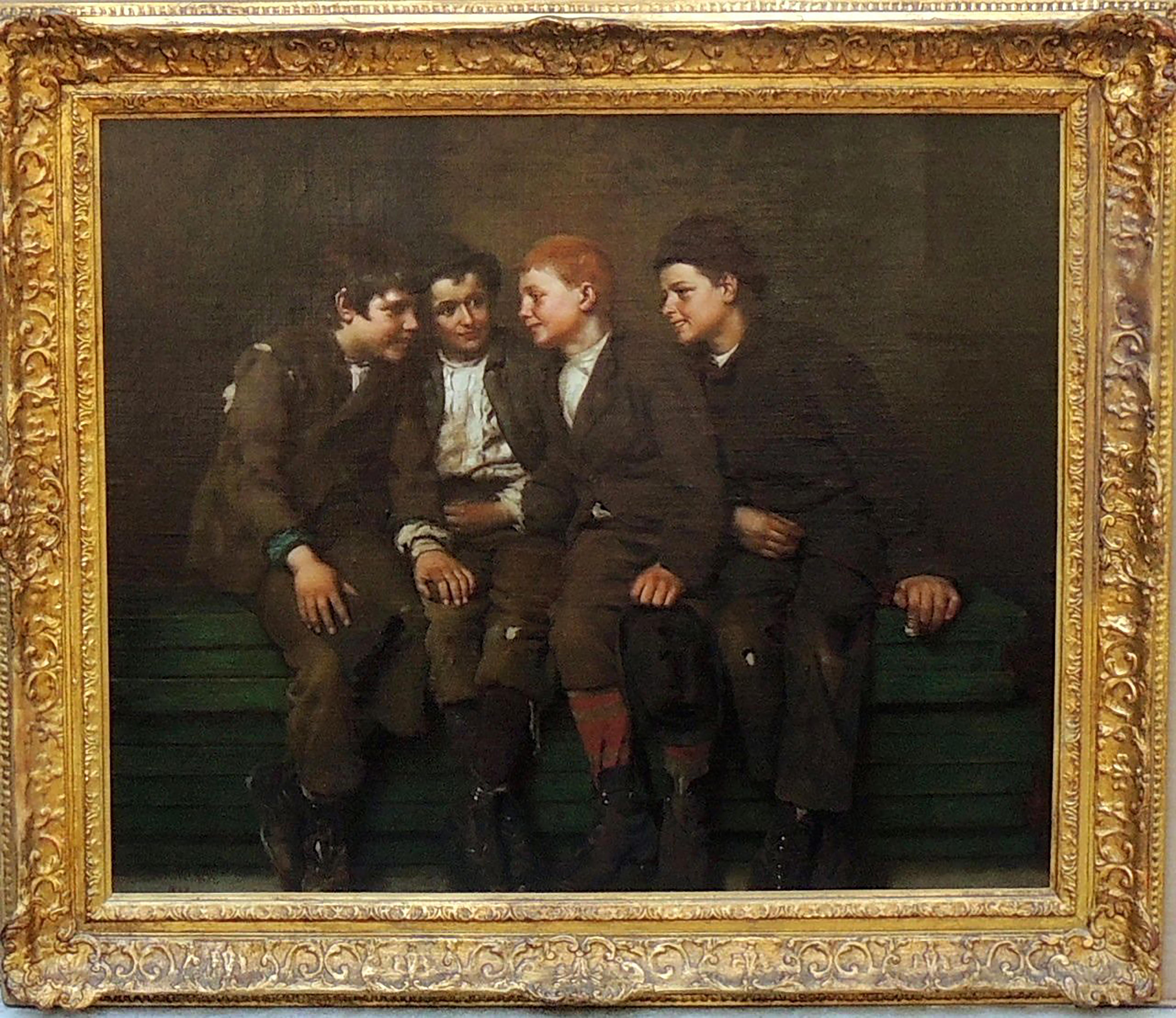 The Confab - Painting by John George Brown