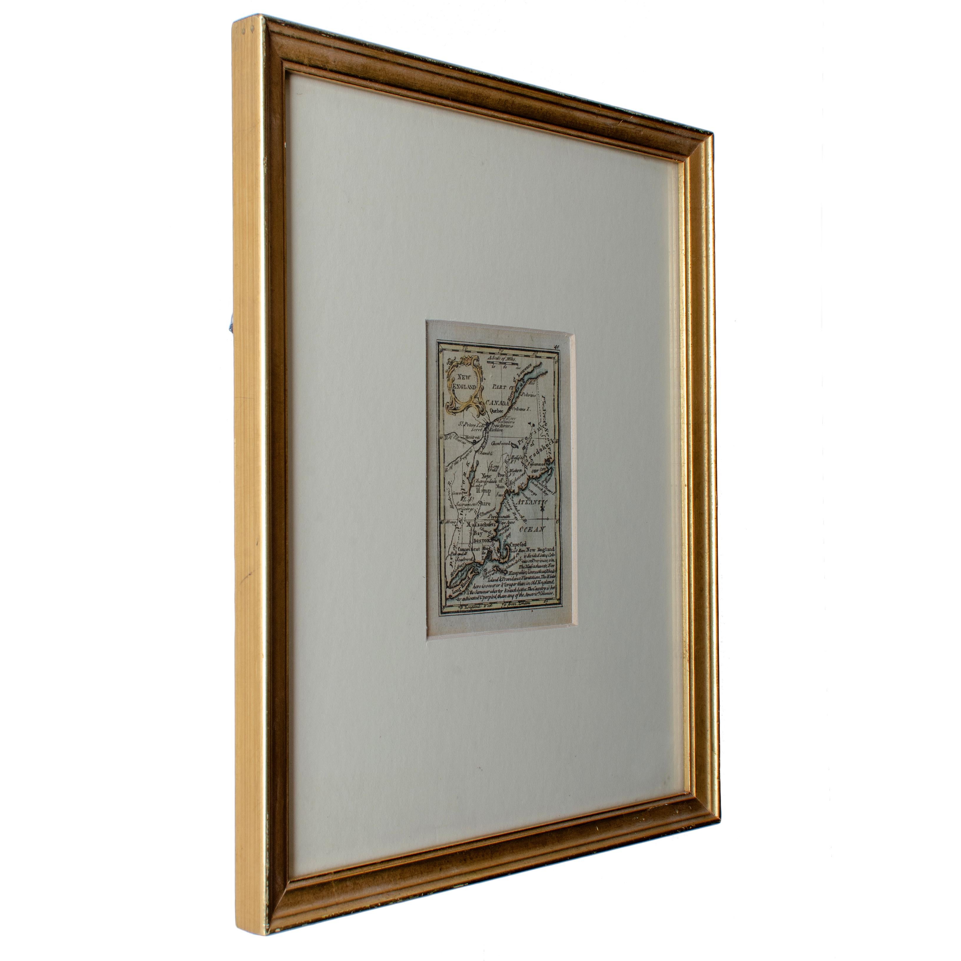 John Gibson – Karte von Neuengland im Zustand „Gut“ im Angebot in Savannah, GA