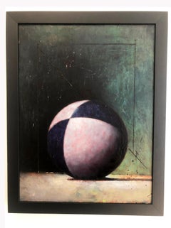 Still-life painting by John Gibson, Blue and White Ball