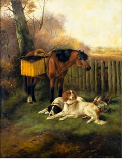 Scottish Keeper’s Pony and Hunting Dogs