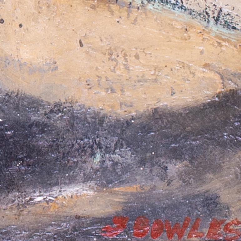 Jesus und die Jünger in der Wüste, britisch, Öl, Karton von Gilbey Bowles (Symbolismus), Painting, von John Gilbey Bowles