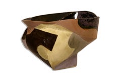 John Gill Schale #37 Signiert 1993 Contemporary Abstraktes Steingut Biomorph glasiert