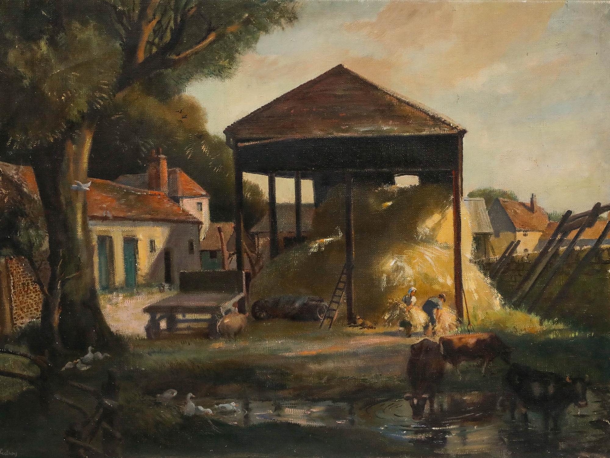 John Thomas John Gilroy (1898-1985) - Milieu du XXe siècle Huile, Eventide 1