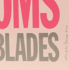 Cherry Blossoms are Razor Blades, Pop Art Screenprint by John Giorno