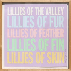 Lillies of the Valley, Pop Art Screenprint by John Giorno