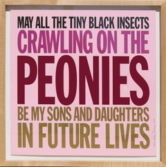 May All the Tiny Black Insects Crawling... , Pop Art Screenprint by John Giorno