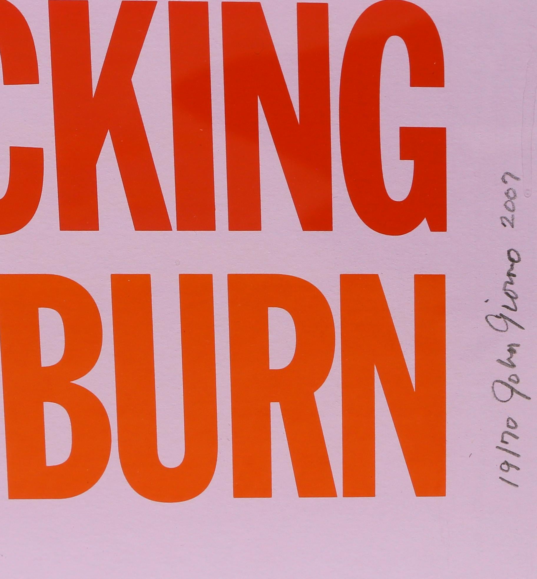 Artist: John Giorno
Title: Voluminous Voluptuous Borgainvillea Are Flames Licking What Cannot Burn
Portfolio: Welcoming the Flowers
Date: 2007
Screenprint, signed, numbered, and dated in pencil
Edition of 19/70
Size: 16.5 x 16.5 in. (41.91 x 41.91