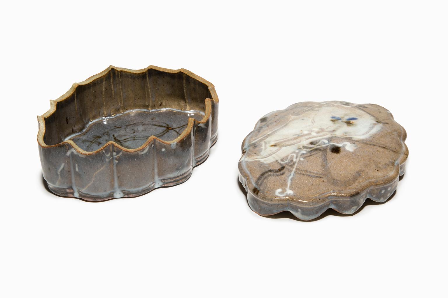 Magnifique poterie Plum Street « Box enveloppée » en grès émaillé John Glick en vente 6