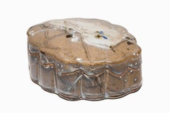 Used Magnificent John Glick Plum Street Pottery "Scalloped Box" Glazed Stoneware