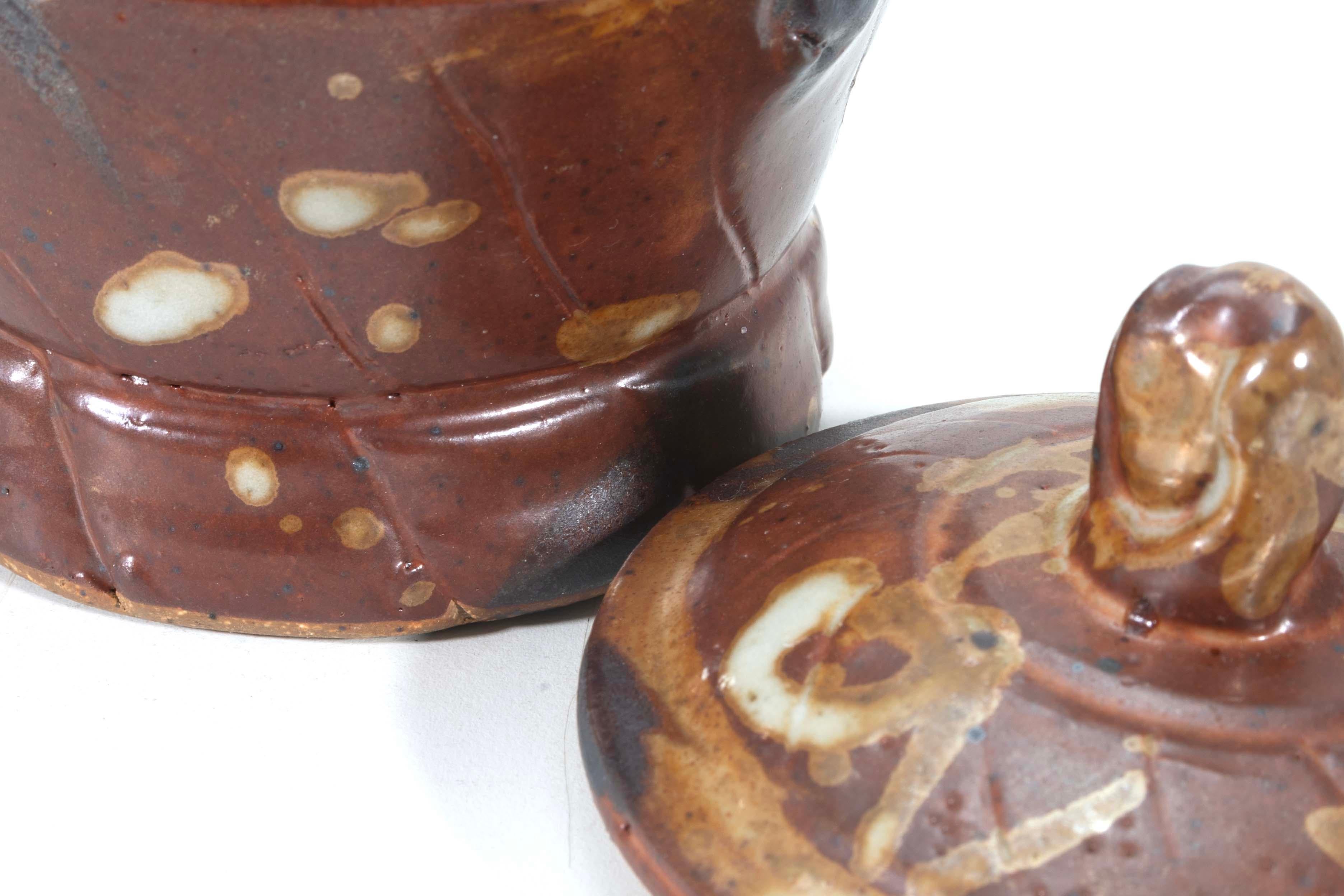 Portazucchero e lattiera in ceramica di John Glick con timbro Plum Tree Pottery in vendita 5