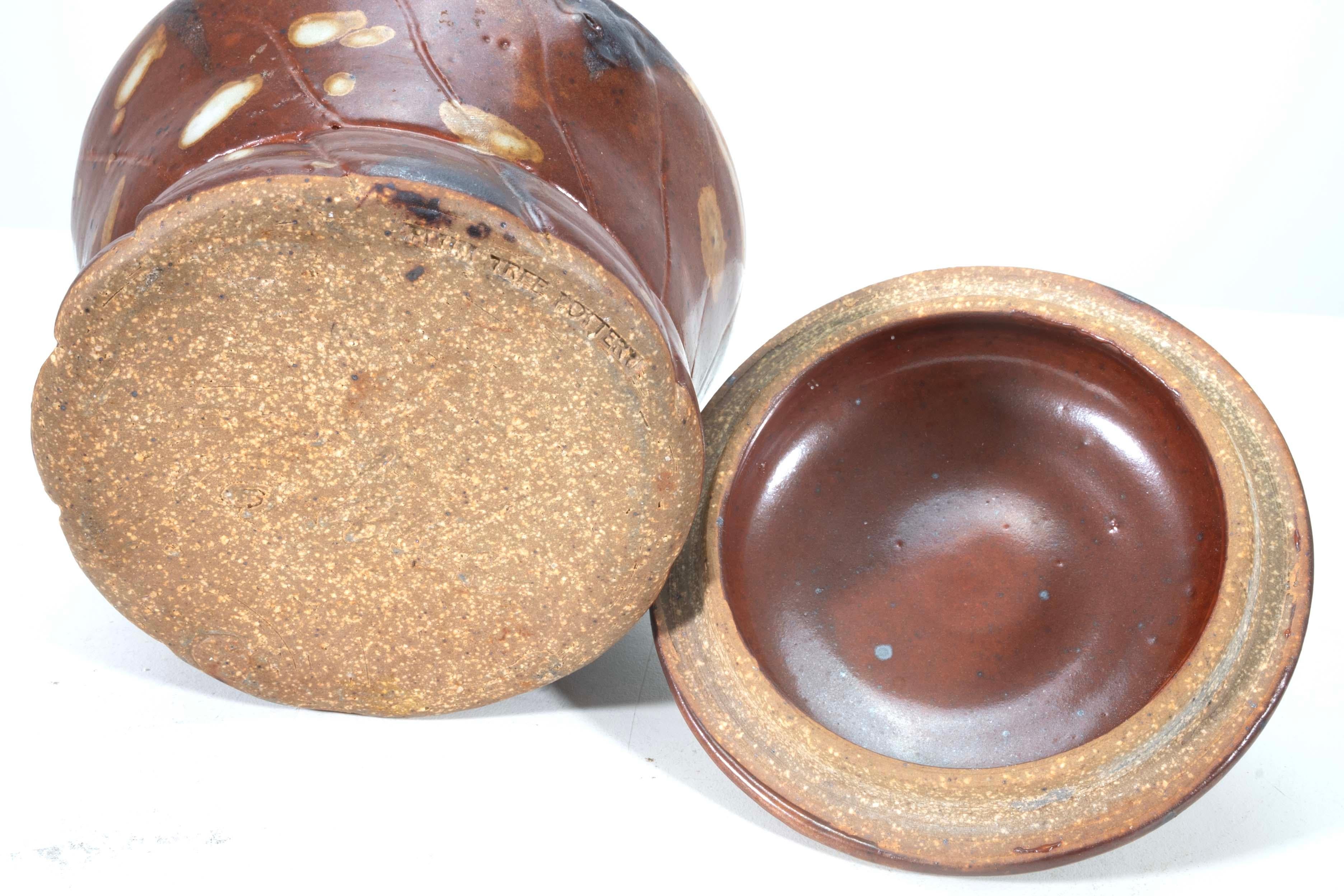 Portazucchero e lattiera in ceramica di John Glick con timbro Plum Tree Pottery in vendita 7